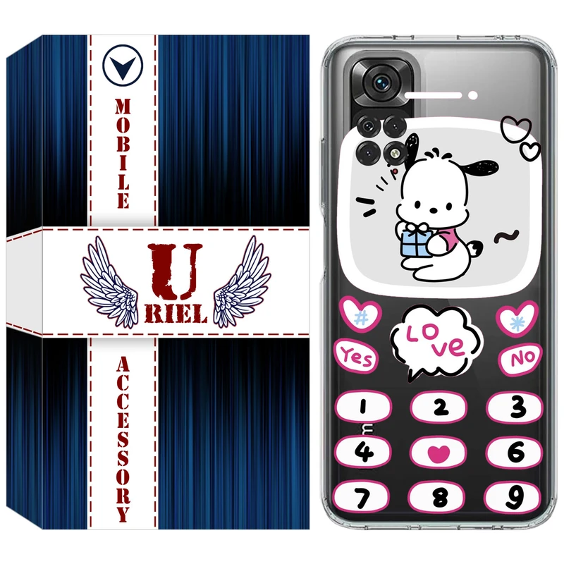 کاور یوریل قاب مدل Clear کد 16 طرح موبایلی مناسب برای گوشی موبایل شیائومی Redmi Note 11 4G / Redmi Note 11S