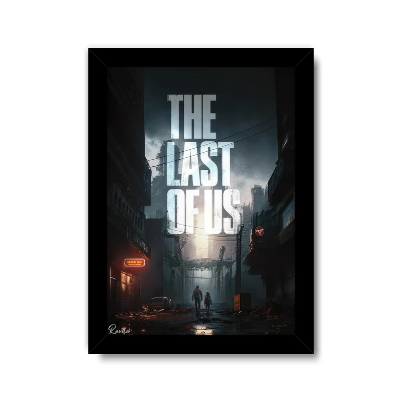 تابلو راویتا طرح آخرین بازمانده کد 3701 فریم مشکی