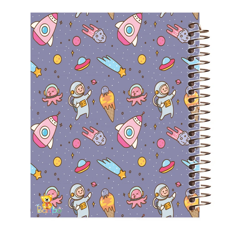 دفتر مشق 100 برگ بانیبو طرح کهکشان کد 441