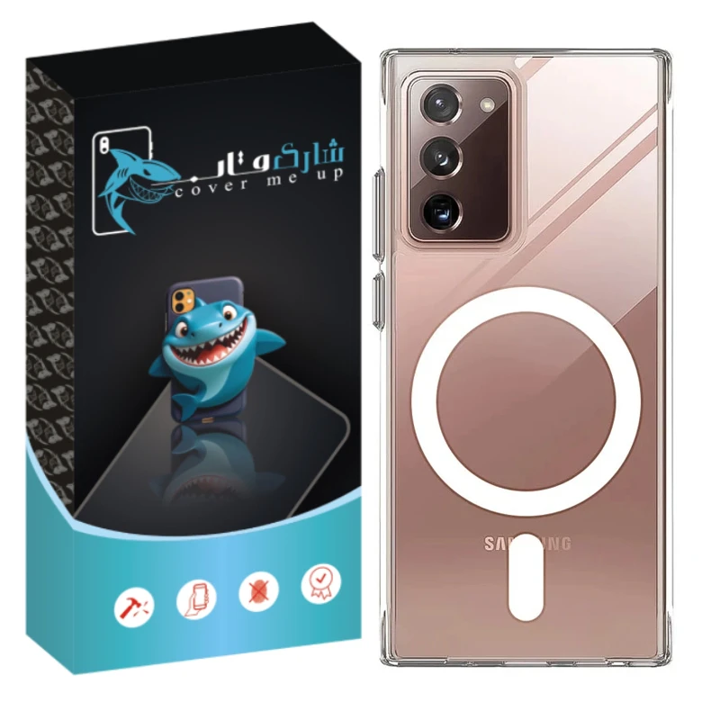 کاور شارک قاب مدل مگ سیف مناسب برای گوشی موبایل سامسونگ Galaxy Note 20