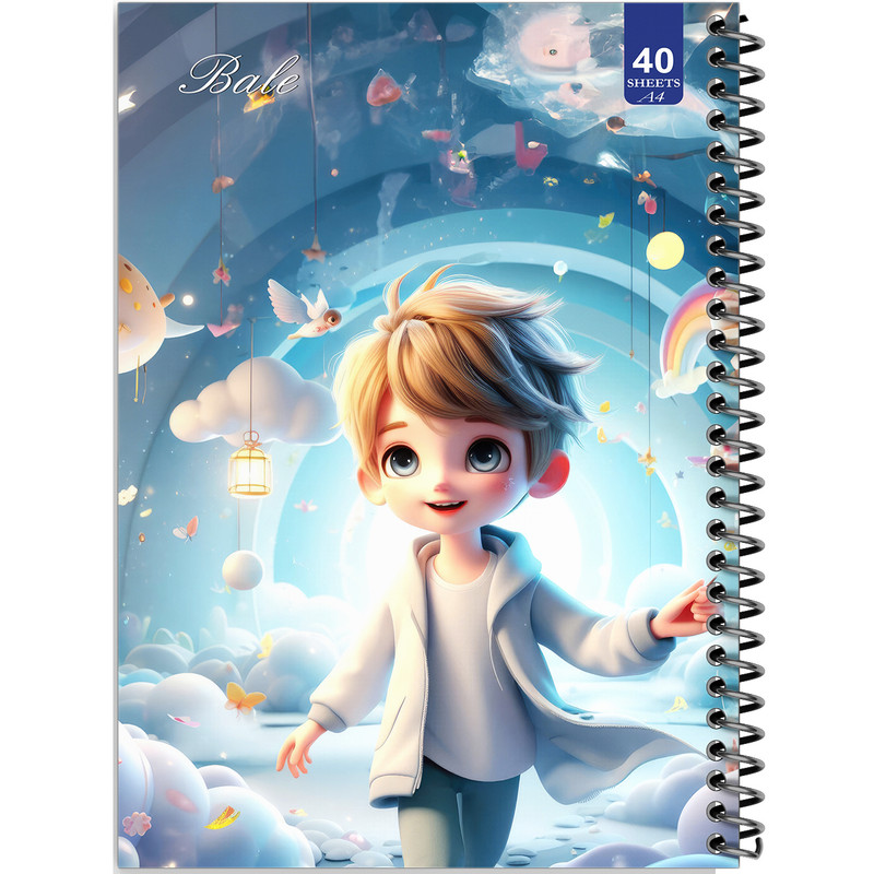 دفتر نقاشی 40 برگ انتشارات بله طرح پسرانه کد A4-K546
