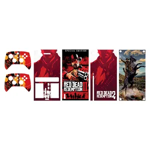 برچسب کنسول بازی Xbox series x طرح red dead 03 مجموعه 5 عددی