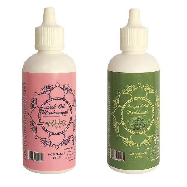 روغن تقویت کننده مو، مژه و ابرو مرهم یاب مدل شنبلیله و شاهتره حجم 80 میلی لیتر مجموعه 2 عددی