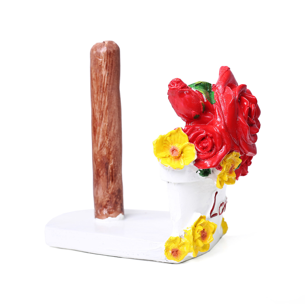 پایه رول دستمال کاغذی لیلپار طرح گل رز مدل TRS-0004