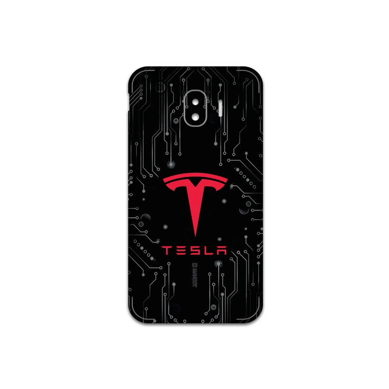 برچسب پوششی ماهوت مدل TESLA-Motors مناسب برای گوشی موبایل سامسونگ Galaxy J2 Pro 2018