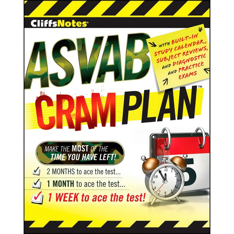 کتاب CliffsNotes ASVAB Cram Plan اثر جمعی از نویسندگان انتشارات Cliffs Notes