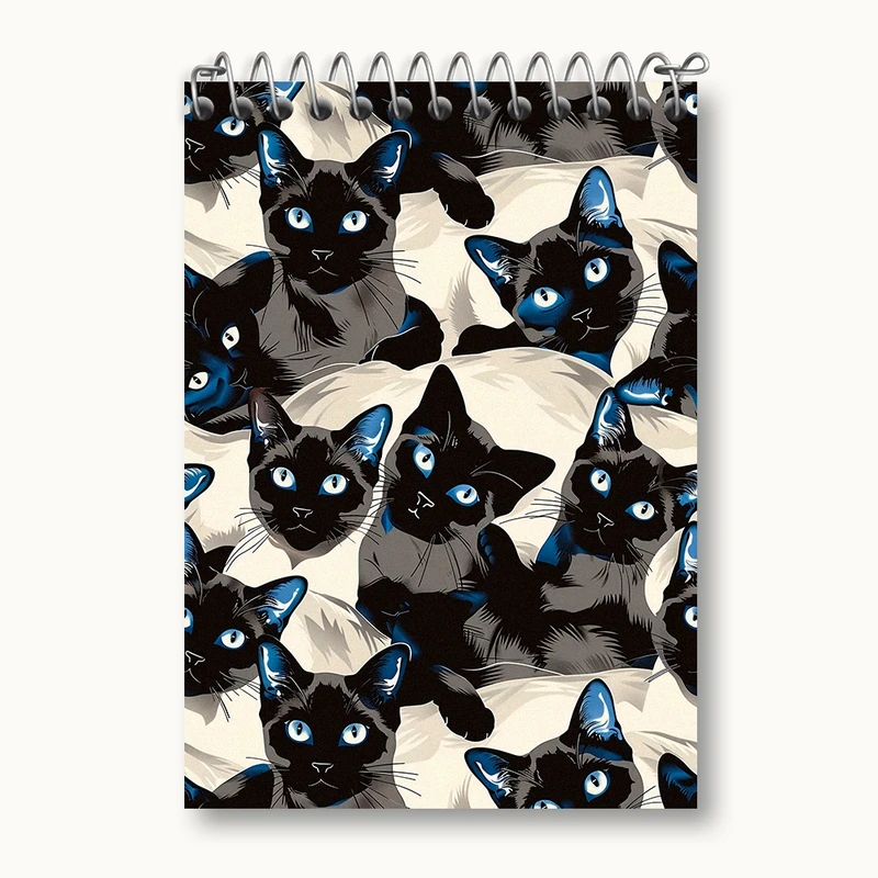 دفتر یادداشت 50 برگ خندالو مدل گربه (Cat) کد N479