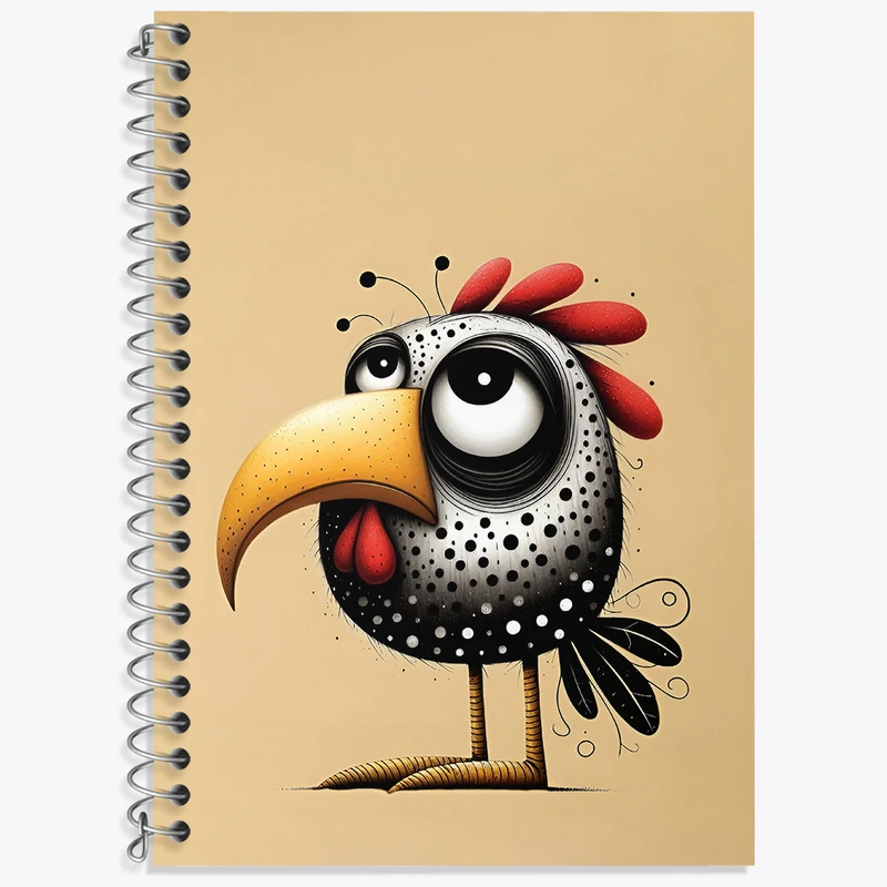 دفتر نت موسیقی 50 برگ خندالو طرح پرنده ی خسته کد N5527