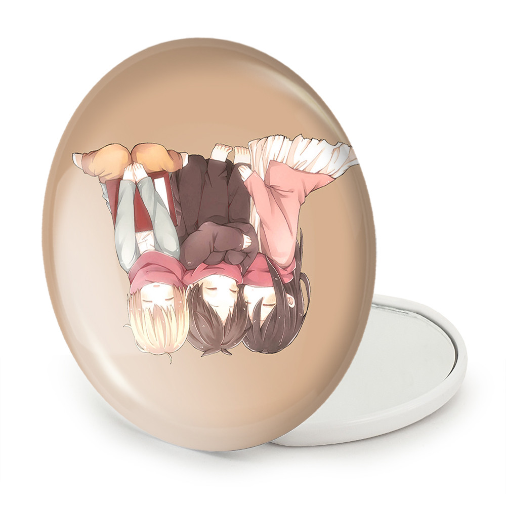 آینه جیبی خندالو طرح میکاسا و ارن و ارمین انیمه اتک آن تایتان Attack on Titan مدل تاشو کد 18558 آینه جیبی خندالو طرح میکاسا و ارن و ارمین انیمه اتک آن تایتان Attack on Titan مدل تاشو کد 18558