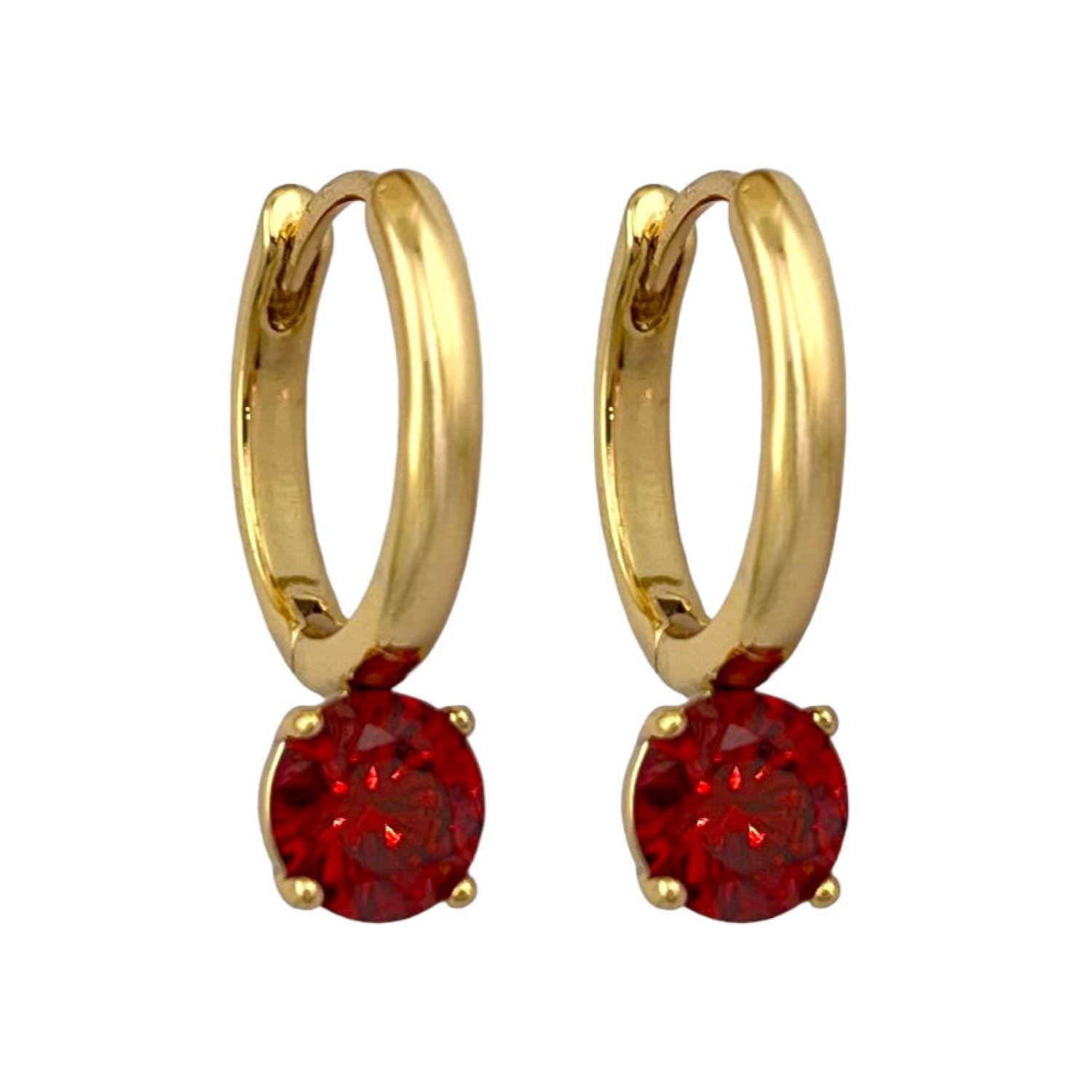 گوشواره زنانه ژوپینگ مدل تک نگین کد E48236