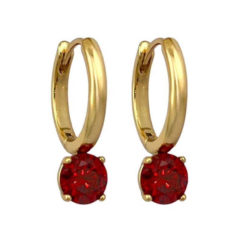 گوشواره زنانه ژوپینگ مدل تک نگین کد E48236