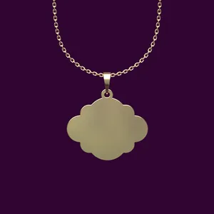 گردنبند طلا 18 عیار زنانه مدوپد مدل شکل هندسی کد P2-1-1274