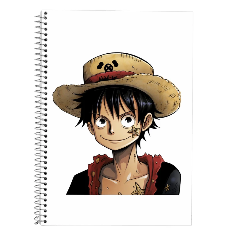 دفتر زبان 50 برگ مدوپد مدل سه خط طرح وان پیس One Piece کد DF11715