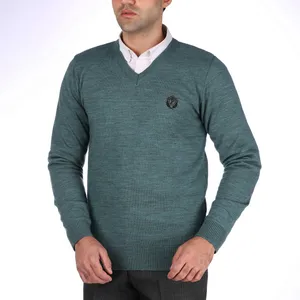 پلیور مردانه تریکو پاییزان مدل ملانژ کد P700