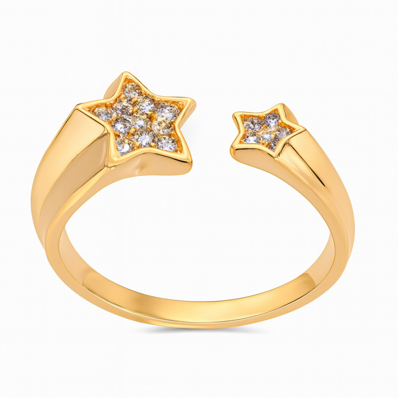 انگشتر زنانه ژوپینگ مدل ستاره کد A0054