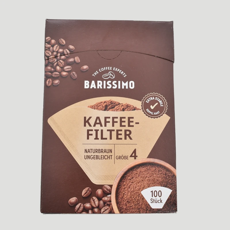 عکس شماره 5 : فیلتر قهوه باریسیمو مدل 04 بسته 100 عددی