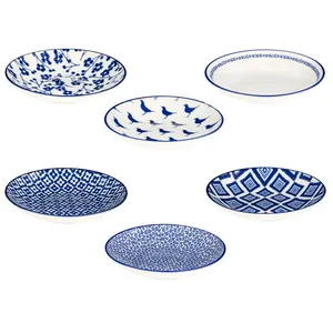 بشقاب خورش خوری مادام کوکو مدل Reve Bleu مجموعه شش عددی