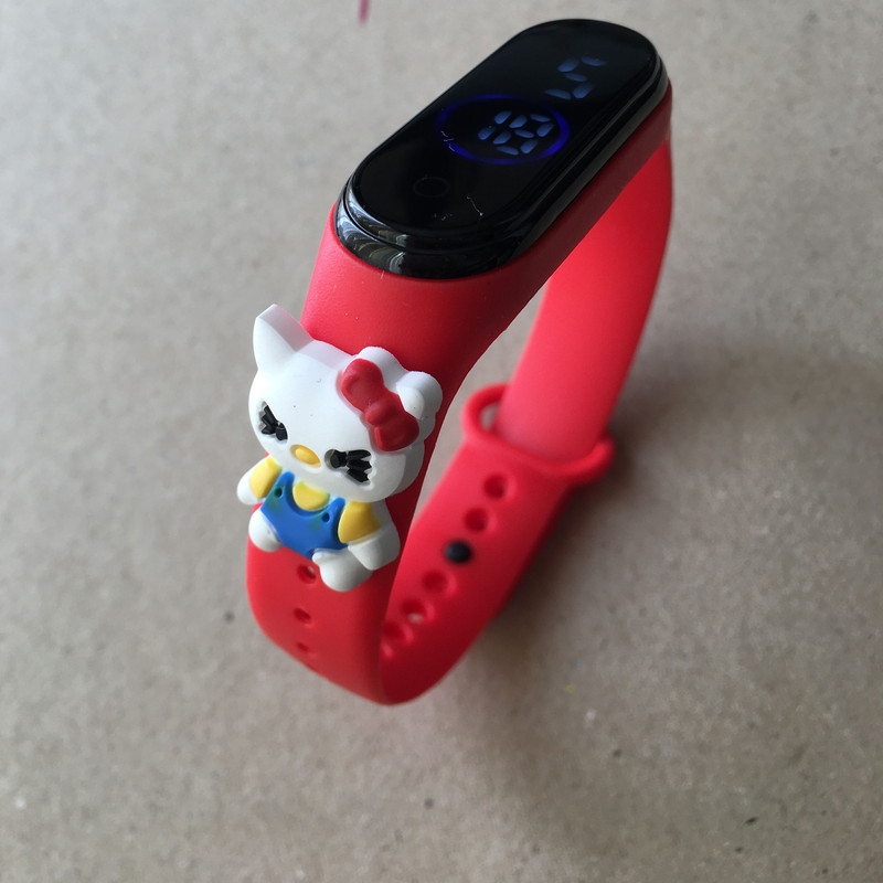 ساعت مچی دیجیتال بچگانه مدل لمسی ضد آب سیلیکونی کیتی کد KITY RE DD 66