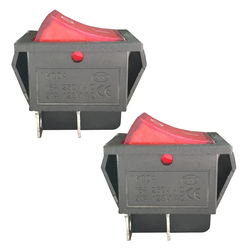 کلید تک پل مدل راکر KCD4 1405 بسته 2 عددی