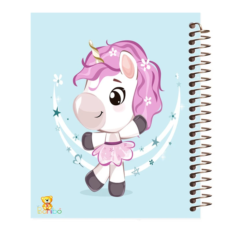 دفتر مشق 100 برگ بانیبو طرح تک شاخ کد 571