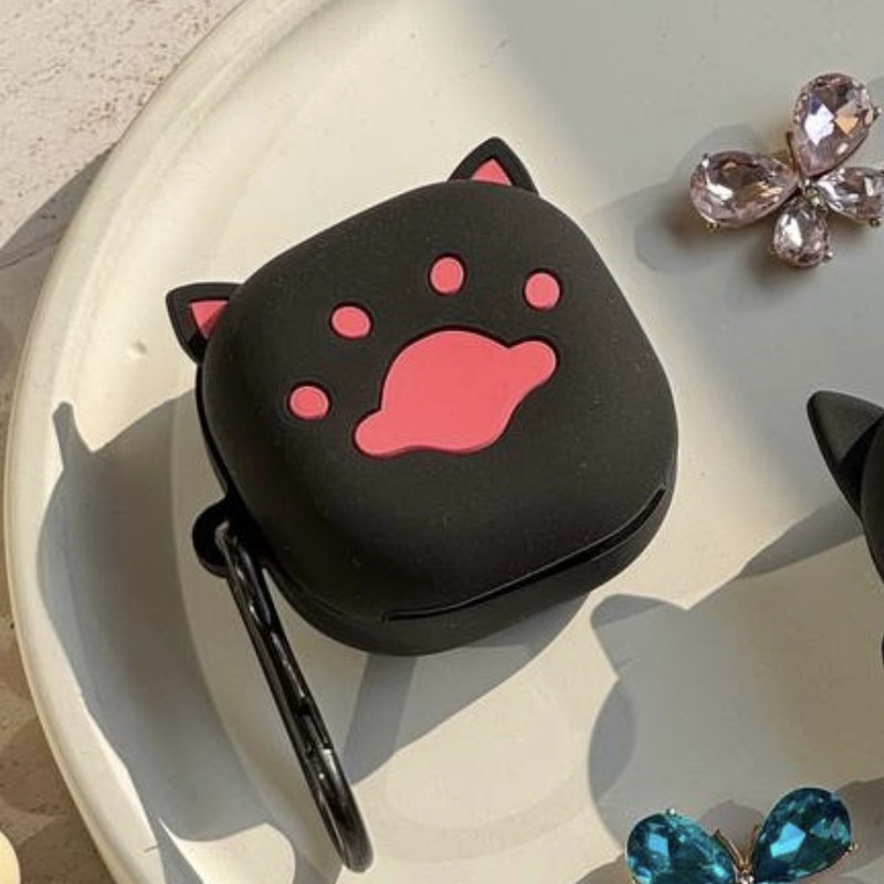 کاور مدل گربه Cat مناسب برای کیس هدفون بی سیم سامسونگ Galaxy Buds Live / Buds Pro / buds 2 / buds 2 pro / Fe