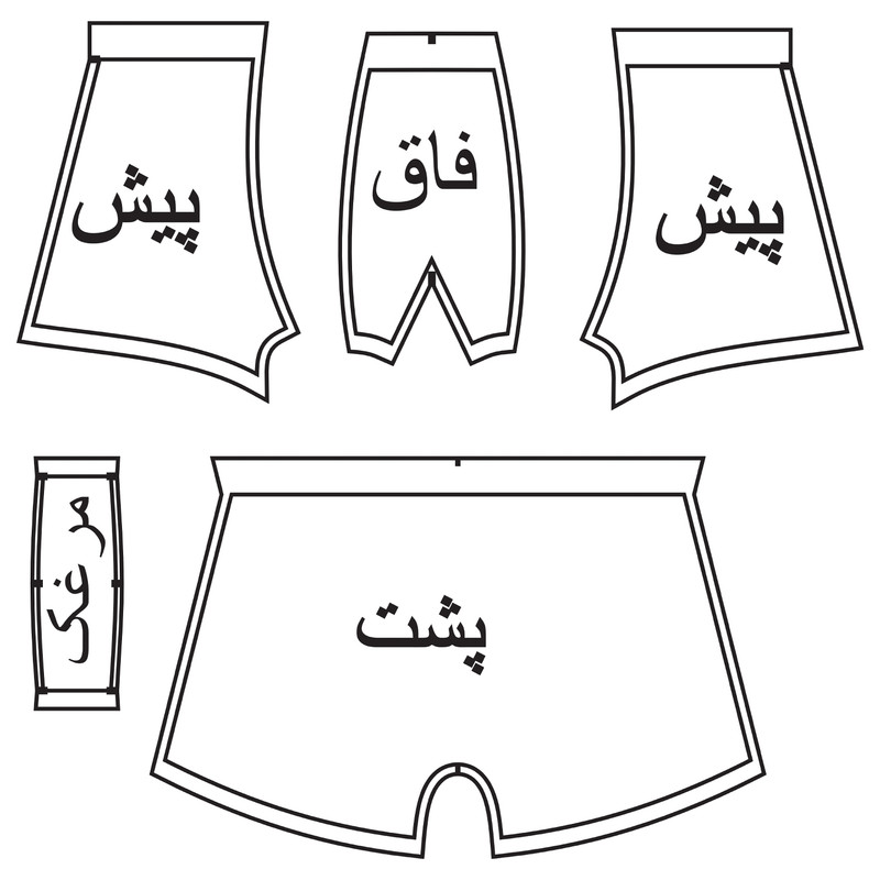 الگو شورت مردانه متد متریک مدل 114.44 سایز 44