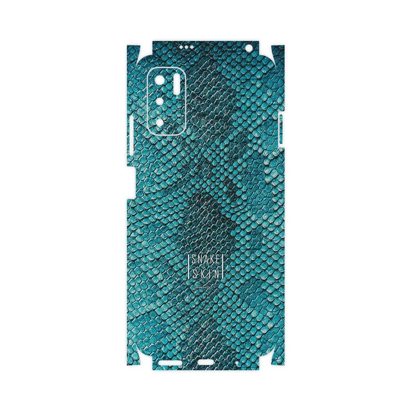 برچسب پوششی ماهوت مدل Blue Snake Skin-FullSkin مناسب برای گوشی موبایل شیائومی Redmi Note 10 5G