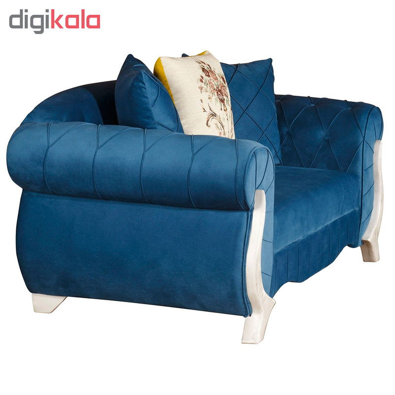 مبل راحتی 2 نفره چشمه نور کد MA-305/2-WT-BL