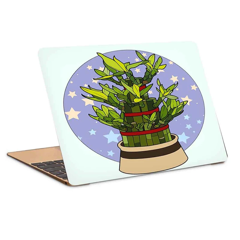 استیکر لپ تاپ طرح گلدان مدل P-209-مناسب برای لپ تاپ 15.6 اینچ
