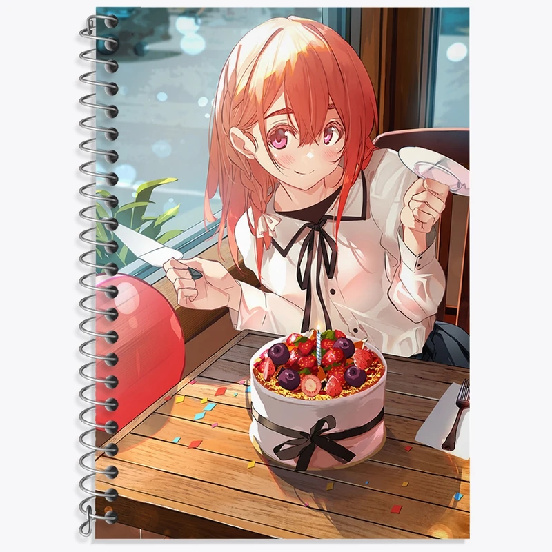 دفتر زبان 50 برگ خندالو مدل سه خط طرح سومی انیمه کانوجو اوکاری کد 34857