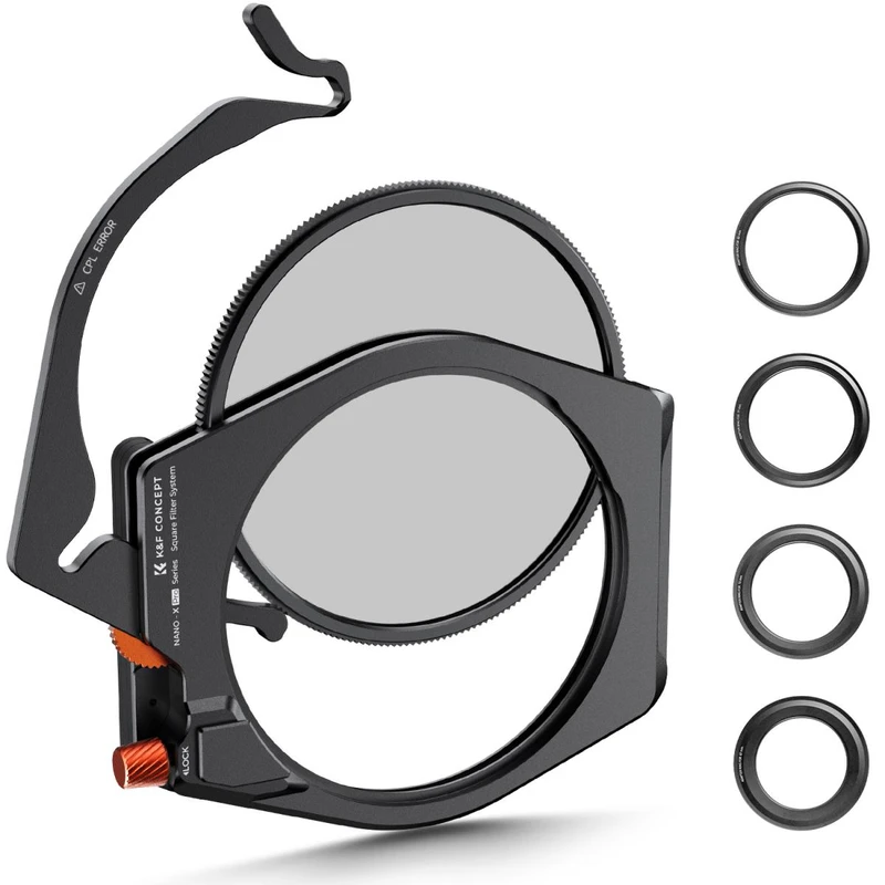 کیت فیلتر لنز کی اند اف مدل SQUARE FILTER SYSTEM CPL +GSS NANO X -PRO -100*100 MM  