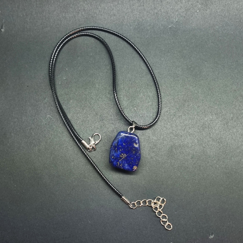 گردنبند مدل سنگ لاجورد آبی کد LK2