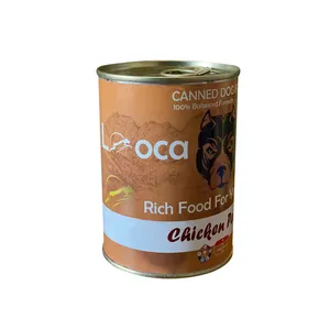 کنسرو غذای سگ لوکا پت پروداکتز
 مدل CHICKEN PATE وزن 425 گرم