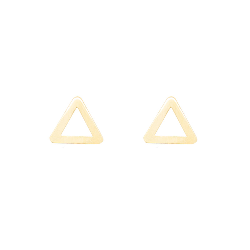 گوشواره طلا 18 عیار زنانه مدل مثلث GE011