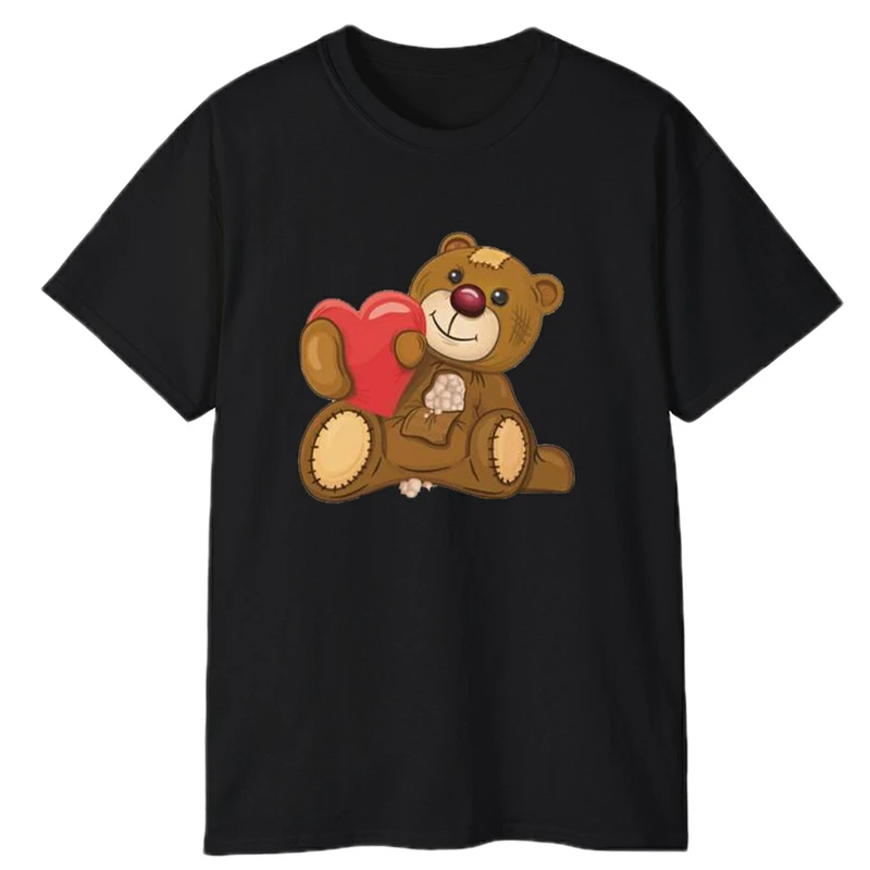 تی‌شرت آستین کوتاه مردانه پاد آفرین مدل خرس کهنه عاشق