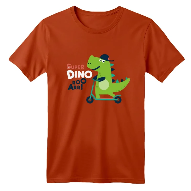 تی شرت آستین کوتاه بچگانه مدل دایناسور کد ۱۰