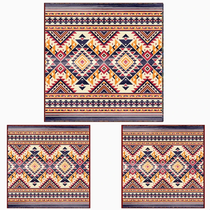 رو میزی سه تکه طرح فرش سنتی کد GR1352