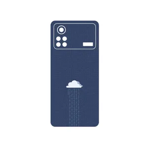 MAHOOT Minimal Data Cloud Cover Sticker for Xiaomi Poco X4 Pro 5G