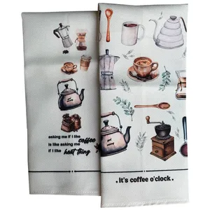 دستمال نظافت خانه و آشپزخانه نخ مدل Cof کد 01 بسته 2 عددی