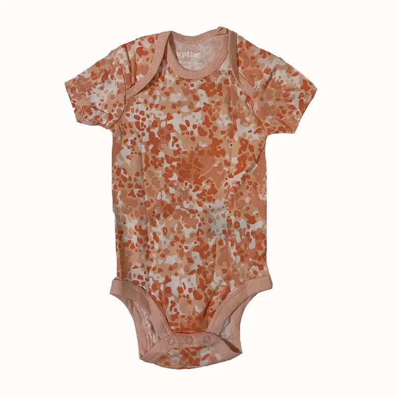 بادی آستین کوتاه نوزادی لوپیلو مدل آبرنگی بسته 2 عددی