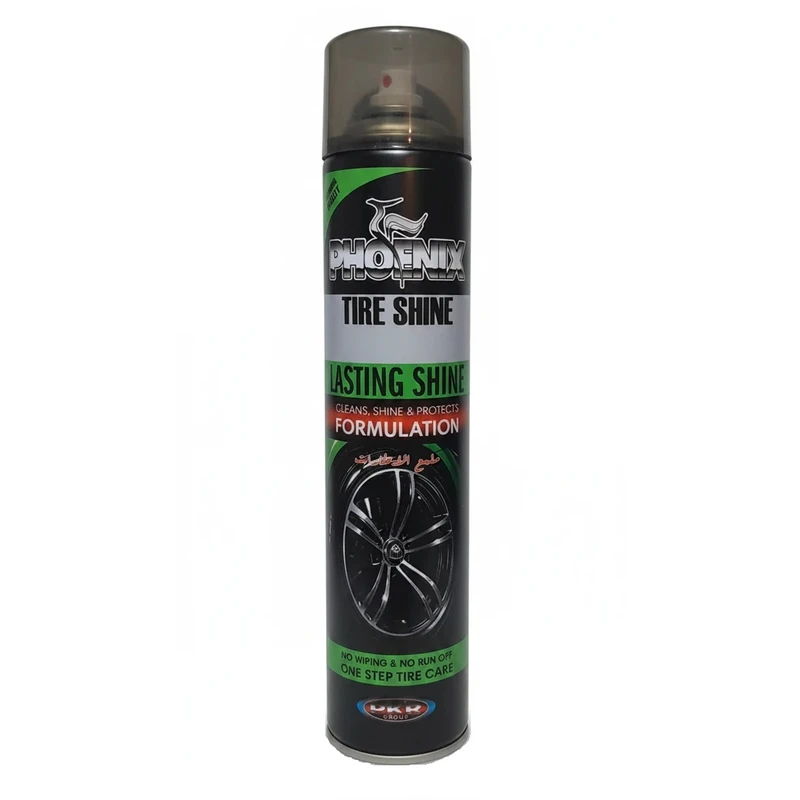 اسپری تمیز کننده لاستیک خودرو فونیکس مدل shine حجم 650 میلی لیتر