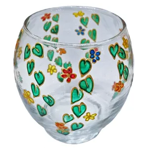 جاشمعی شیشه ای طرح پیچک کد 02