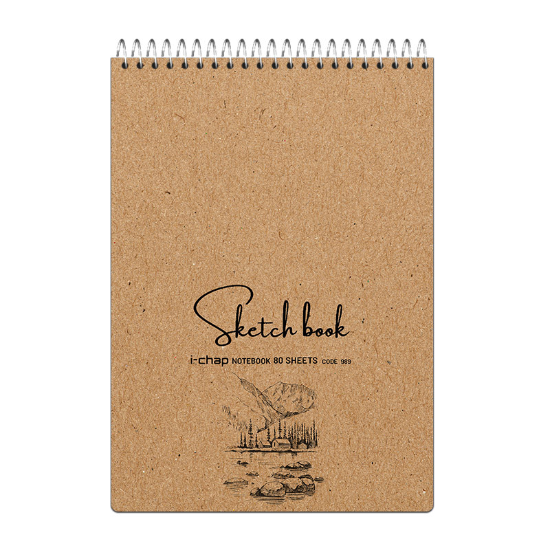 دفتر طراحی 80 برگ آی چاپ مدل طبیعت کد 989