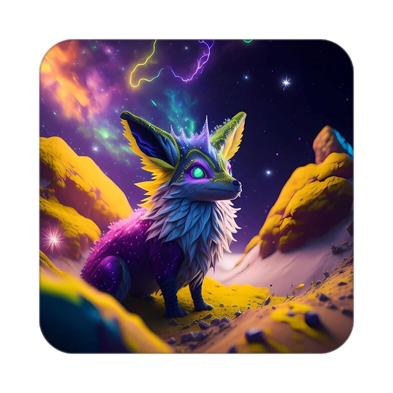 زیر لیوانی کاکتی طرح حیوانات رنگی مدل mp26597