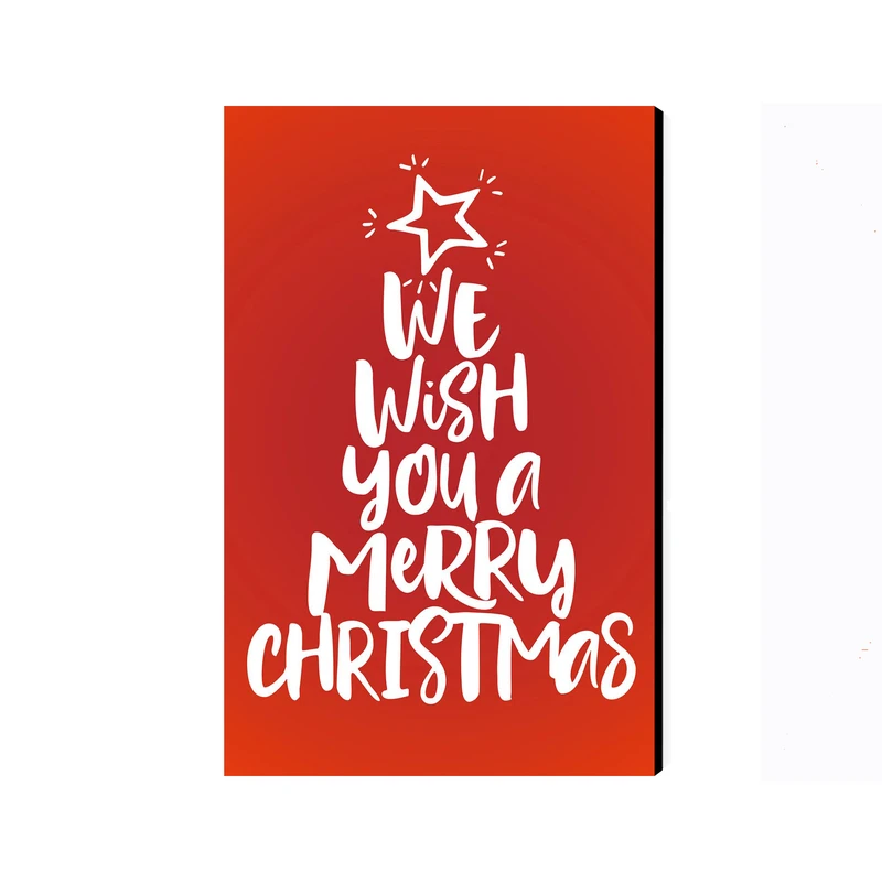 تابلو شاسی عرش مدل فانتزی کریسمس Happy Christmas کد As2134