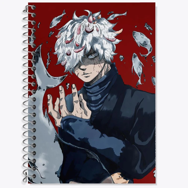 دفتر زبان 50 برگ خندالو مدل سه خط طرح گابیمارو انیمه بهشت جهنمیان کد 27095