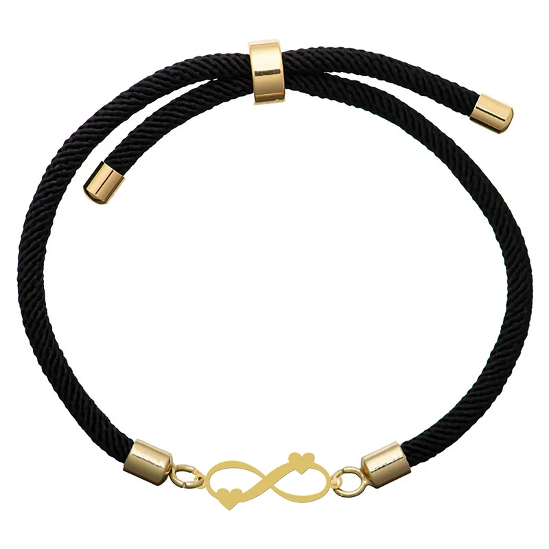 دستبند بندی زنانه هایکا مدل بی نهایت و قلب کد d.ha484