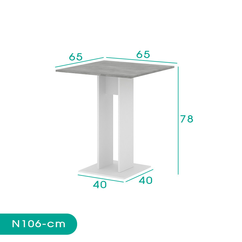 میز ناهارخوری دو نفره اسمردیس مدل N106