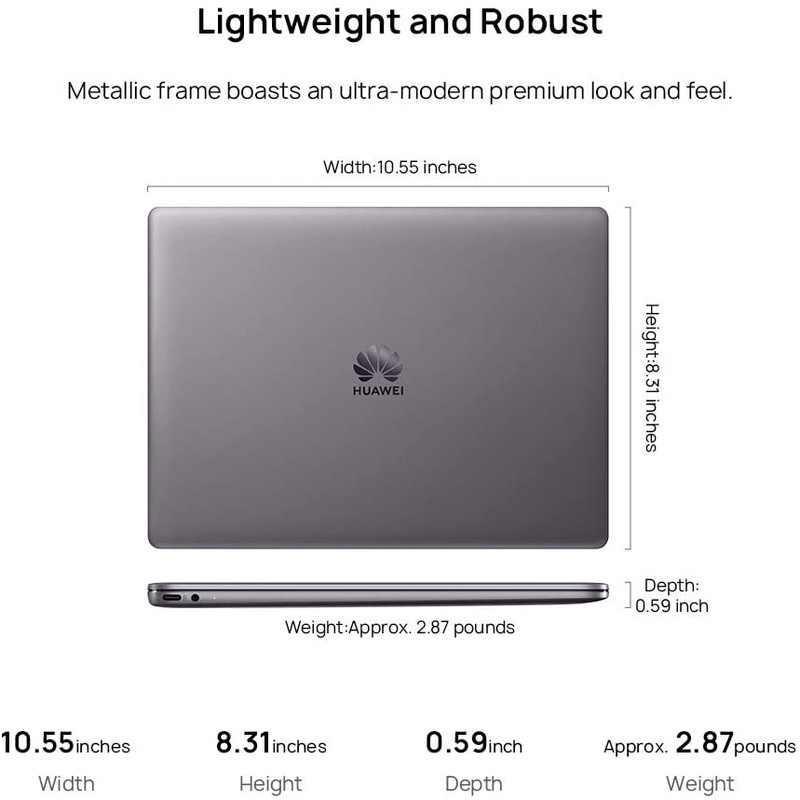 لپ تاپ 13 اینچی هوآوی مدل MateBook 13 WRTB-WFE9L