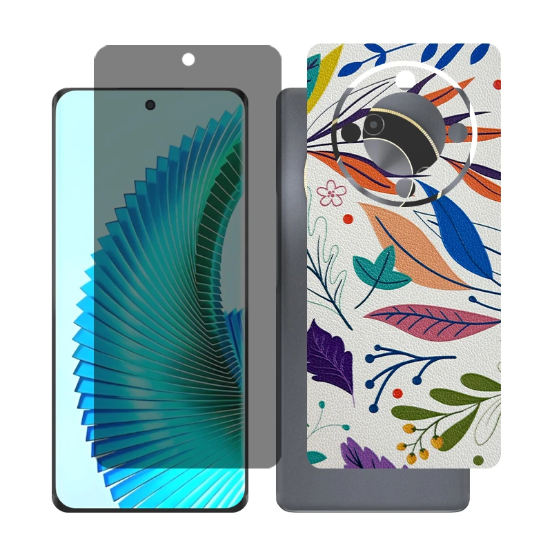 محافظ صفحه نمایش حریم شخصی گلس مدل Together مناسب برای گوشی موبایل آنر X9b به همراه برچسب پوششی پشت گوشی